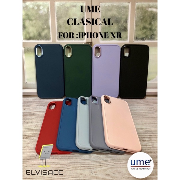 CASE IPHONE XR UME CLASSICAL XXIII NEW MACARON DOUBLE SOFT HARD CASE ORIGINAL UME