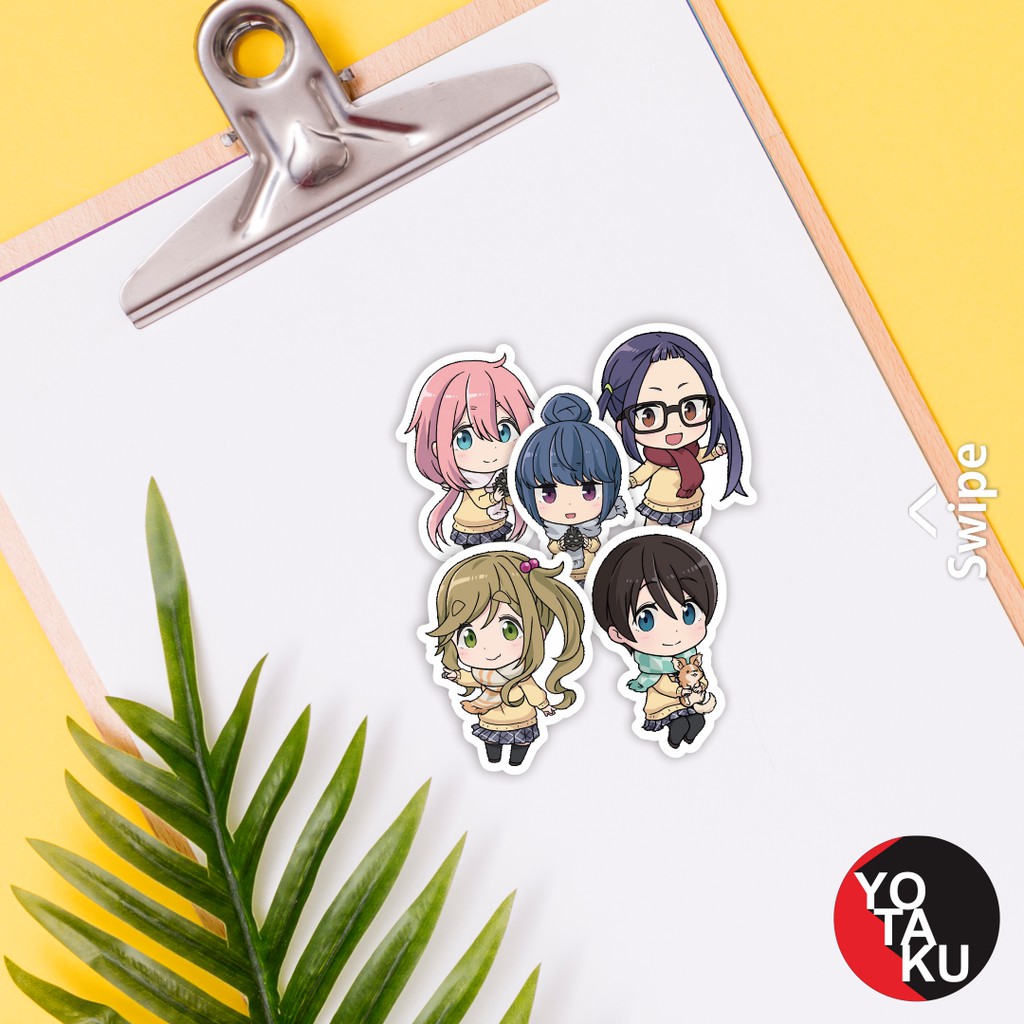 Stiker Sticker Anime Merchandise Anime Yuru Camp SA672 YOTAKUSHOP