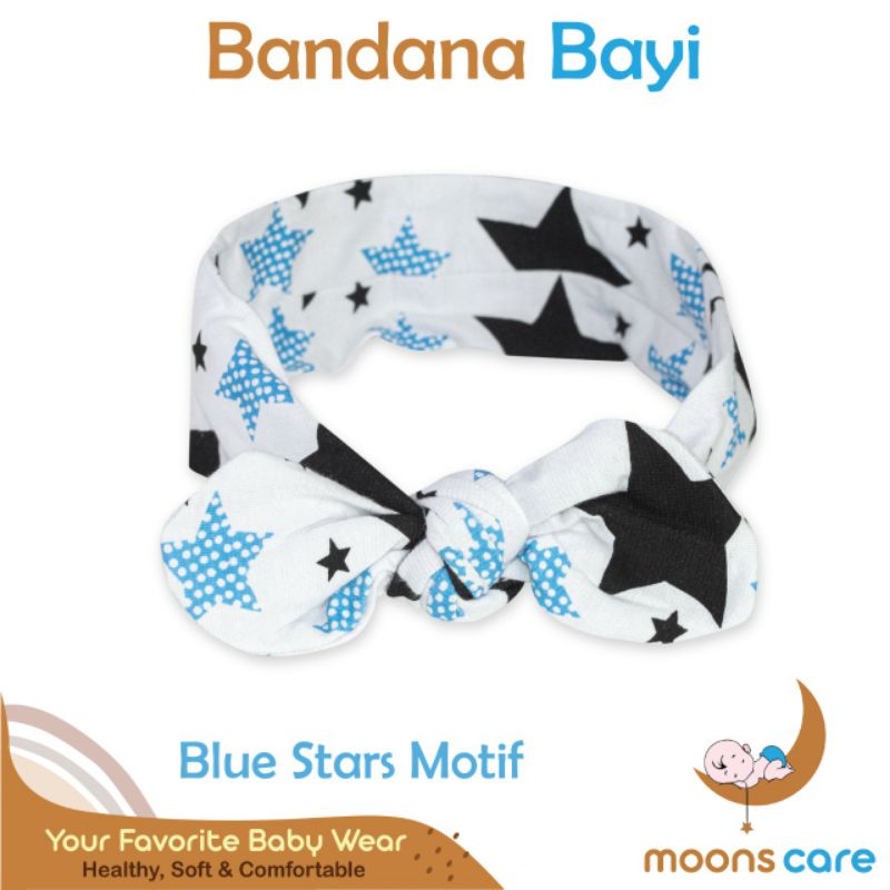 SNI BANDANA PITA MOONS AKSESORIES KEPALA BAYI HEADBAND BAYI BANDANA BONDU BAYI BANDANA TOPI BAYI