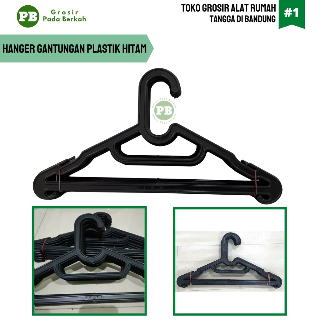 Hanger Baju Plastik Hitam Lovenia Gantungan Baju Plastik Hitam Lovenia