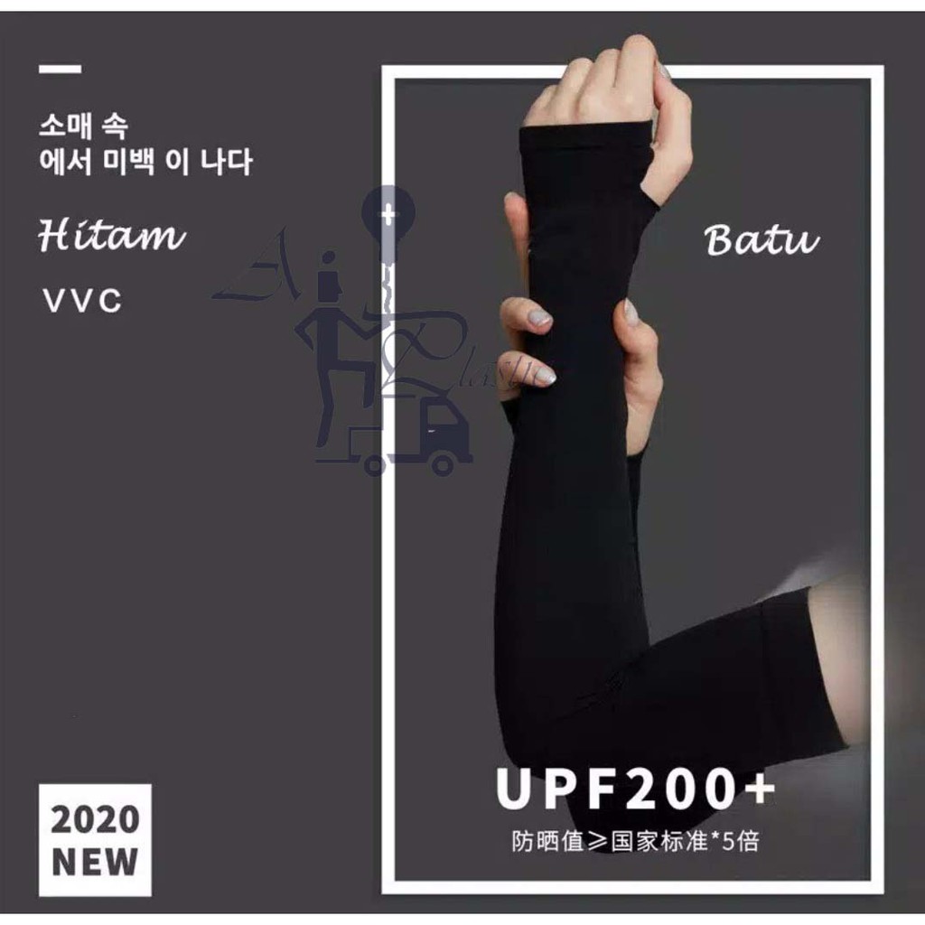 Sarung Tangan Lengan Manset Panjang Korea Anti Sinar UV Handsock Sport Unisex-3