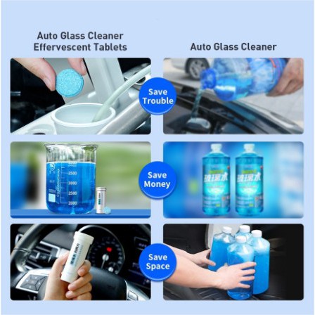 Baseus Auto Glass Cleaner Sabun Pembersih Wiper Kaca Mobil isi 12pcs