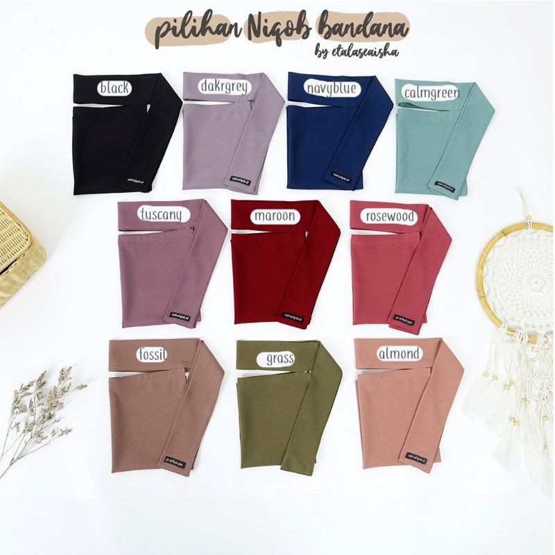 NIQOB BANDANA NIQOB PONI KARET