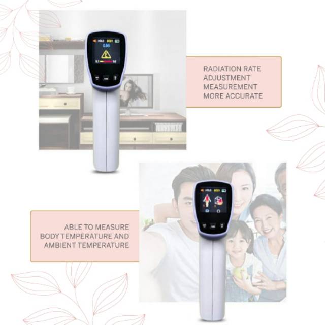 DreamWaist - HT20 Pro Non Contact Infrared Thermometer  - Thermometer Ukur Suhu Badan