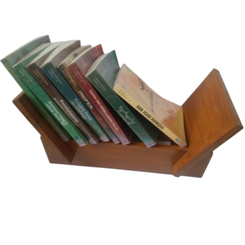 GONTA rkwoodcraft Rak Buku Portabel Rak Minimalis diatas Meja Belajar