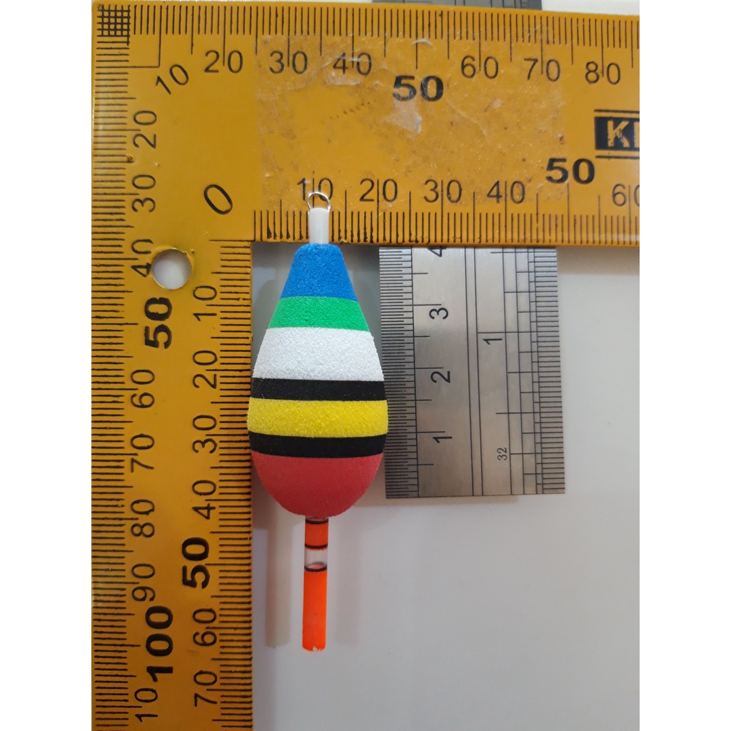 Pelampung / kambangan / kumbul pancing busa spons eva diameter 2 cm panjang 4cm