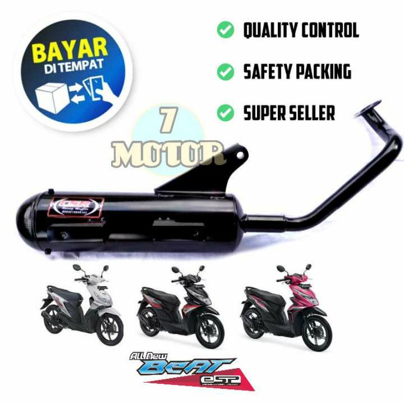 KNALPOT BOBOKAN MBER UNTUK MOTOR HONDA BEAT / SCOOPY / SPACY / VARIO 110 FI