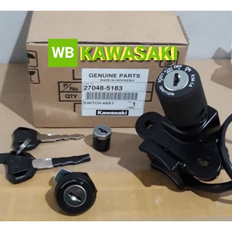 kunci kontak set kawasaki w175 w 175 original