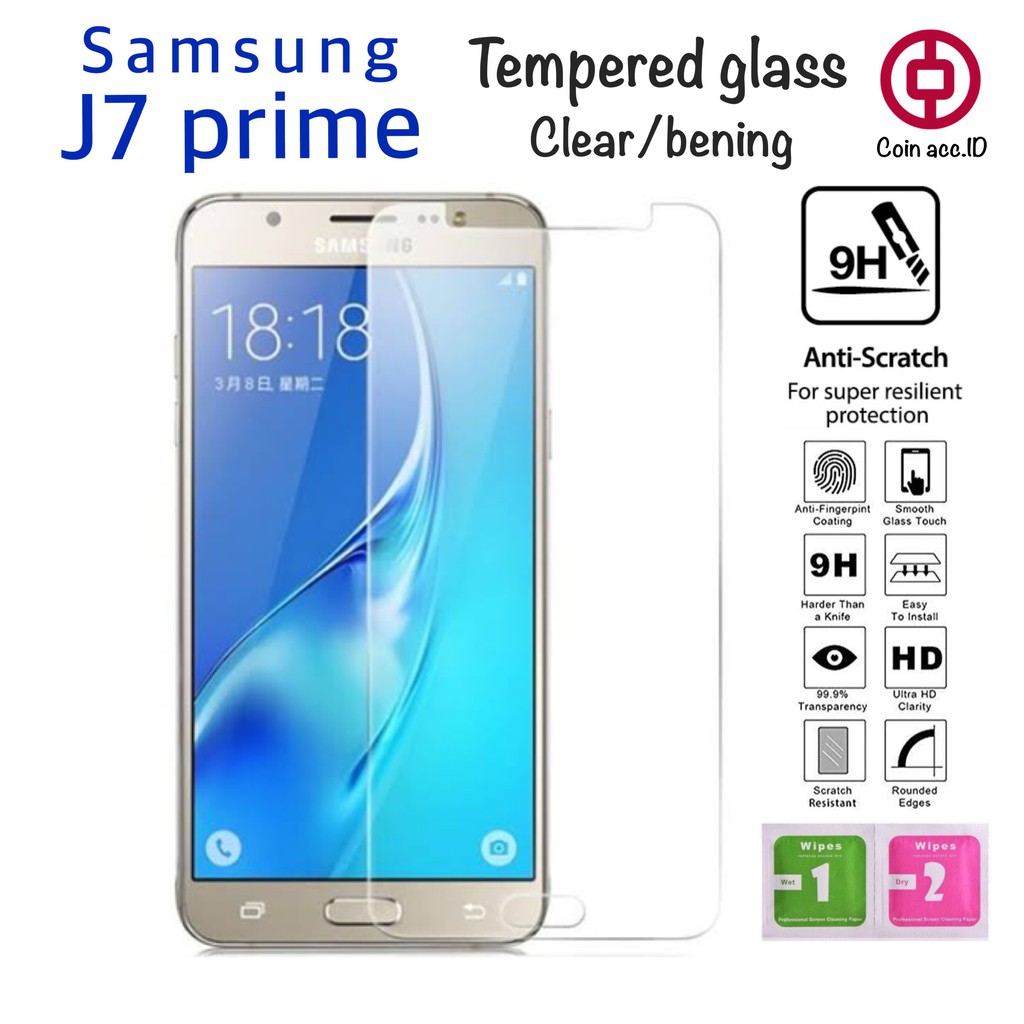 tempered glass SAMSUNG J7 PRIME - anti gores kaca samsung j7 prime