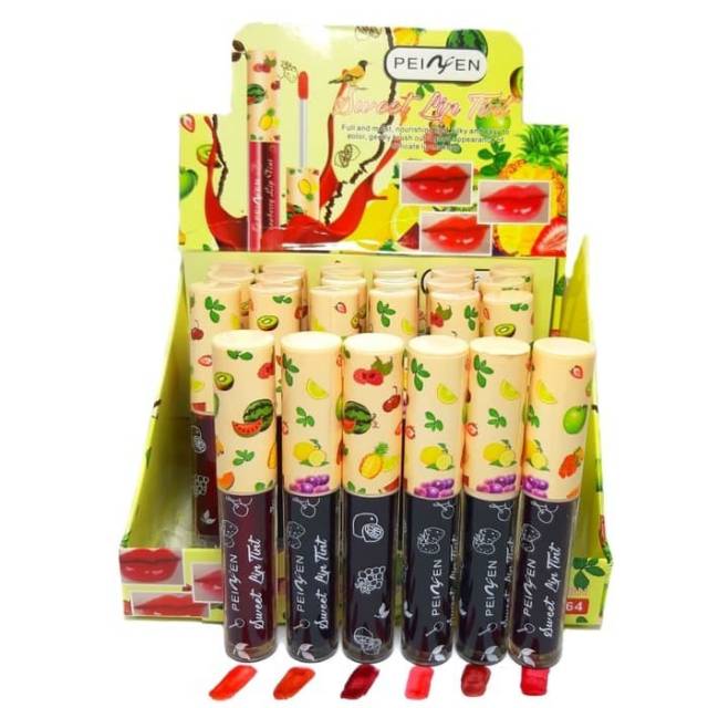 LIP TINT PEINFEN FRUIT SWEET HARGA 6 PCS