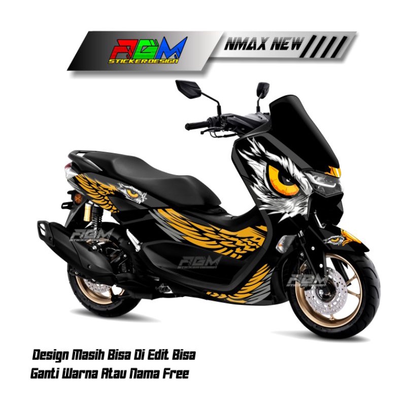 STICKER DECAL NMAX TAHUN 2020-2023 FULL BODY MOTIF BURUNG/DECAL  STICKER NMAX FULL BODY
