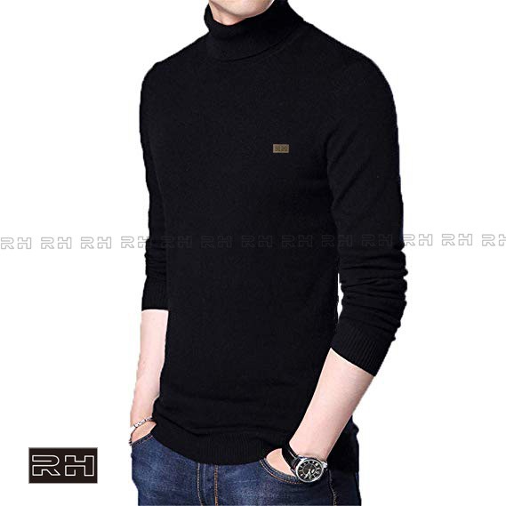 Baju rajut kerah tinggi/sweater rajut turtleneck pria/switer turtle neck/switer kerah tinggi