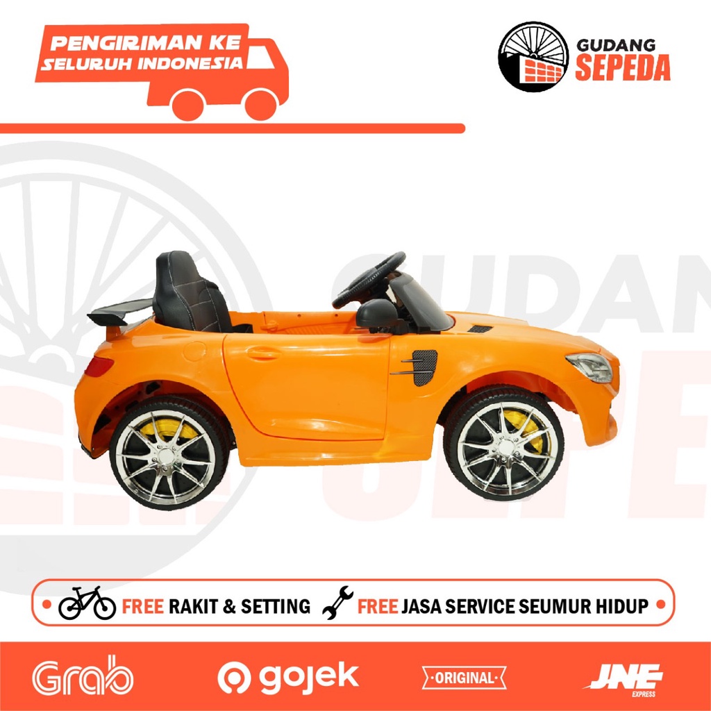 instan Mobil Aki Mainan Anak Remote volta mercedes Control mercy mercedez AmG cOupe Yukita 998 Mercy Mercedes Benz Non Paint Aki 12v/7Ah amg coupe Garansi Standar SNI-1