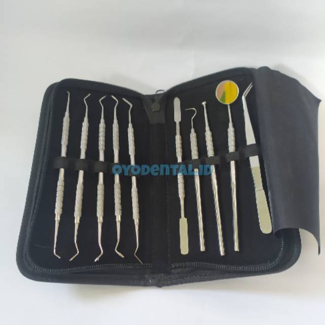 Dental instrument instrumen kit / diagnostic set / instrument dasar / student kit schezher