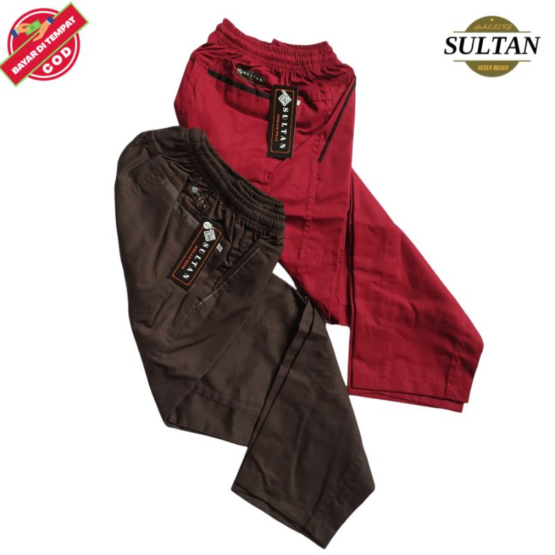 Celana Panjang Chinos Seragam merah Anak Laki Laki Pria SD warna Merah Putih Coklat Pramuka Hijau us