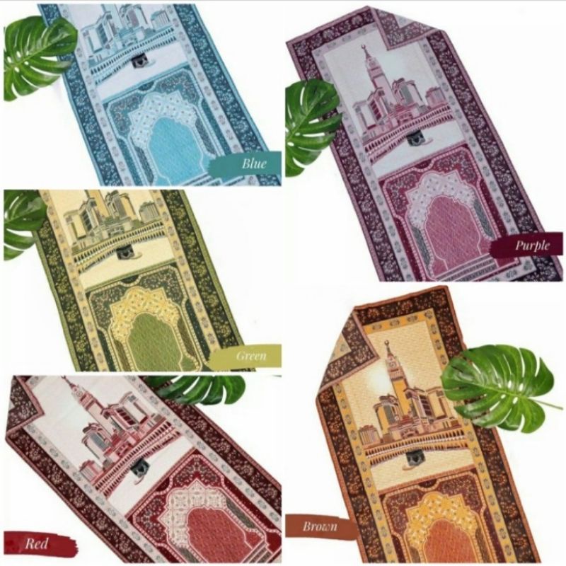 sajadah travel sopa/sajadah tas dompet/sajadah traveling motif kakbah