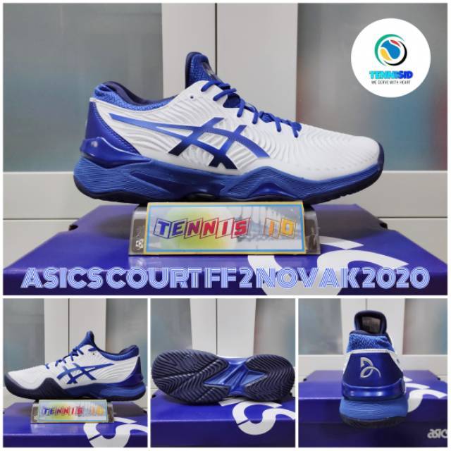  Sepatu  Tenis Tennis ASICS  COURT FF  NOVAK Blue Shopee 