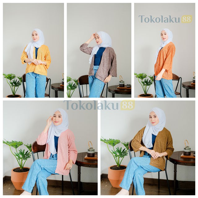 Kardigan Rajut Oversize Wanita Loccy Outer Cardigan Premium-2