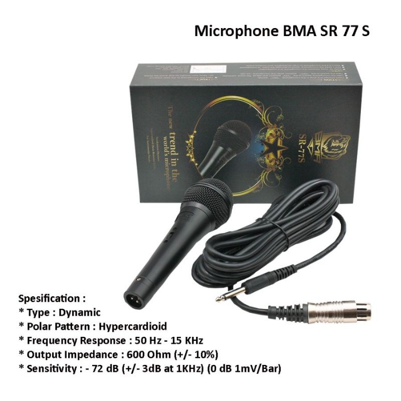 MIC DYNAMIC VOCAL BMA SR 77 S