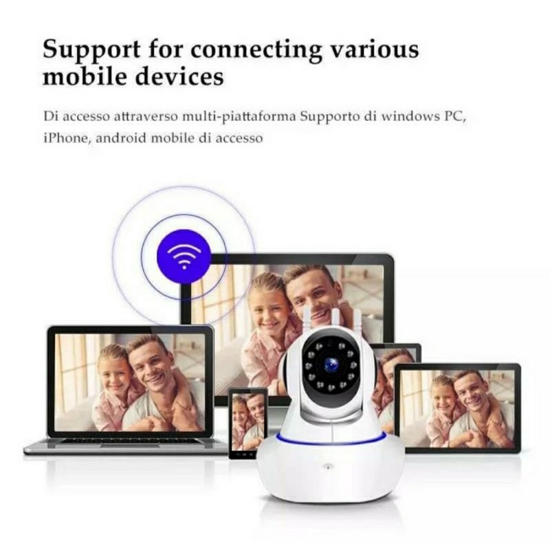 IP CAMERA 3 ANTENA YOOSEE WIRELESS HD 1080P CCTV WIFI SECURITY HOME