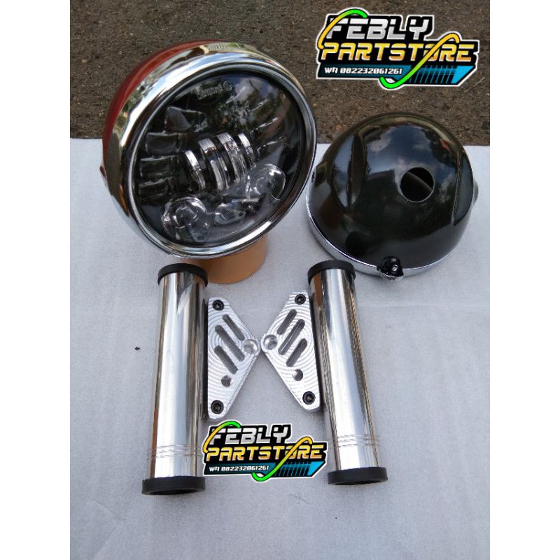 LAMPU DAYMAKER 5,7INCH 16LED IMPORT SET BATOK CB125 DAYMKAER 16LED 5,7 INCH SET BATOK CB GL MP GL100