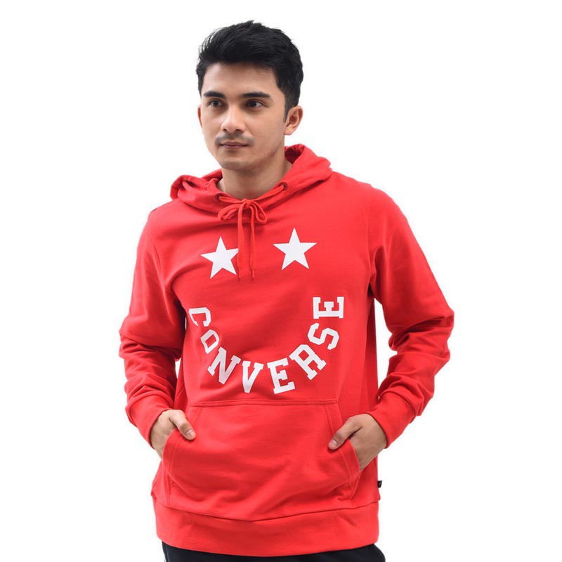 converse red hoodie