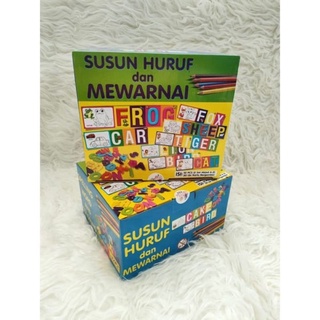 Jual Mainan Edukasi Susun Kata Buku Mewarnai Belajar Bahasa Inggris