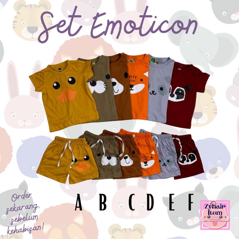 

Baju kutung anak Set Emoticon by pineapple