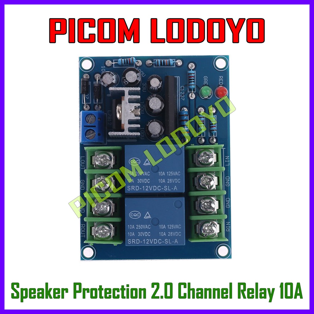 Speaker Protection 2.0 Channel Relay 10A Protector Protektor
