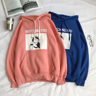 Sweater Kaos  Hoodie Lengan  Panjang  Casual Longgar Bahan 