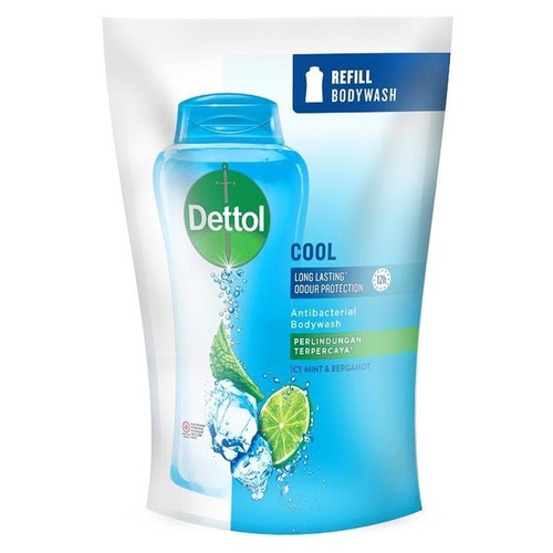 Dettol Body Wash Anti Bakteri Cool/  ICY MINT AND BERGAMOT  410ml