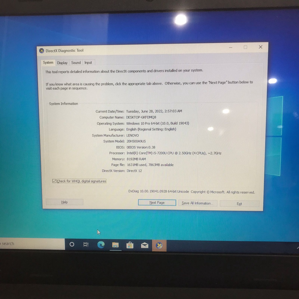 Lenovo Thinkpad E570 i5 Gen 7Th 8|256GB