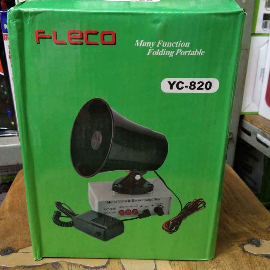 Megaphone YC-820 Bisa Digunakan Di Kendaraan Bisa Buat Perekam Dengan Dilengkapi Amplifier