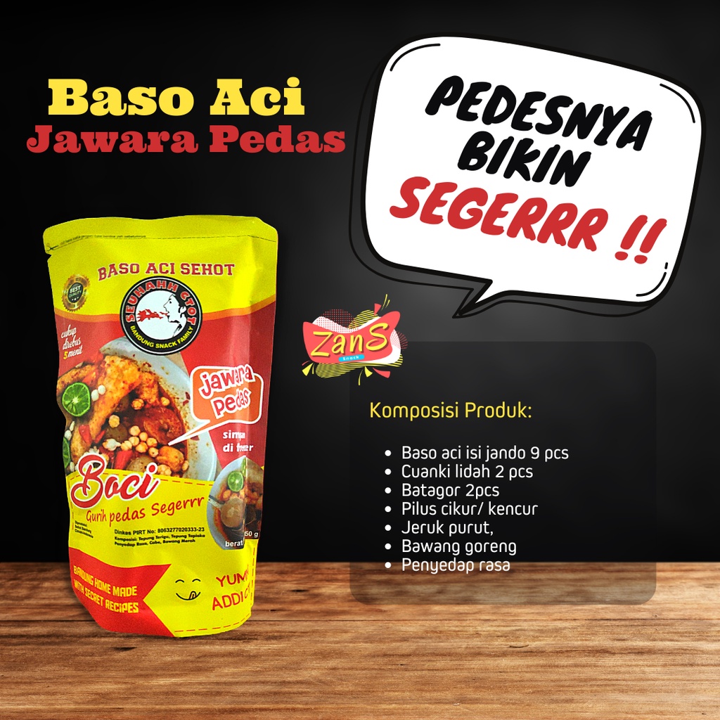 

Baso Aci Sehot Baso Aci Jawara Pedas - Netto 200gr