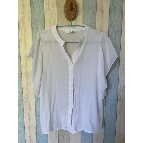 Preloved Blouse wanita Sifon Putih