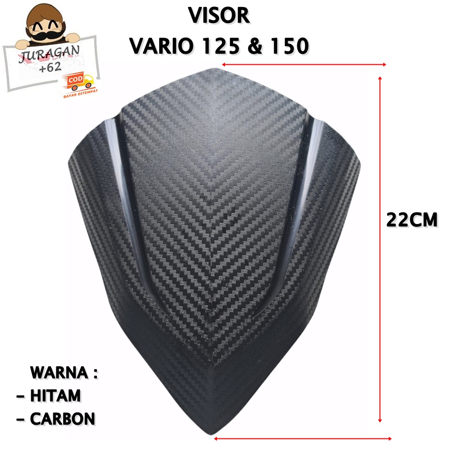 VISOR VARIO 125 150 160 ABS CBS LED ESP WINDSHIELD WIND SHIELD