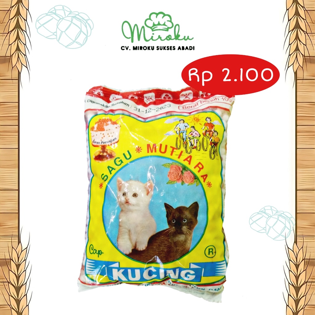 

Sagu Mutiara Cap Kucing 100g