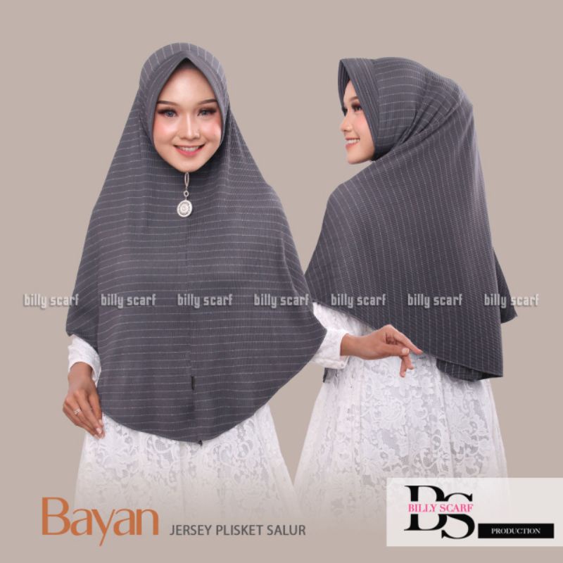Jilbab Khimar Simple Luris Bayan Ori Billy scraf