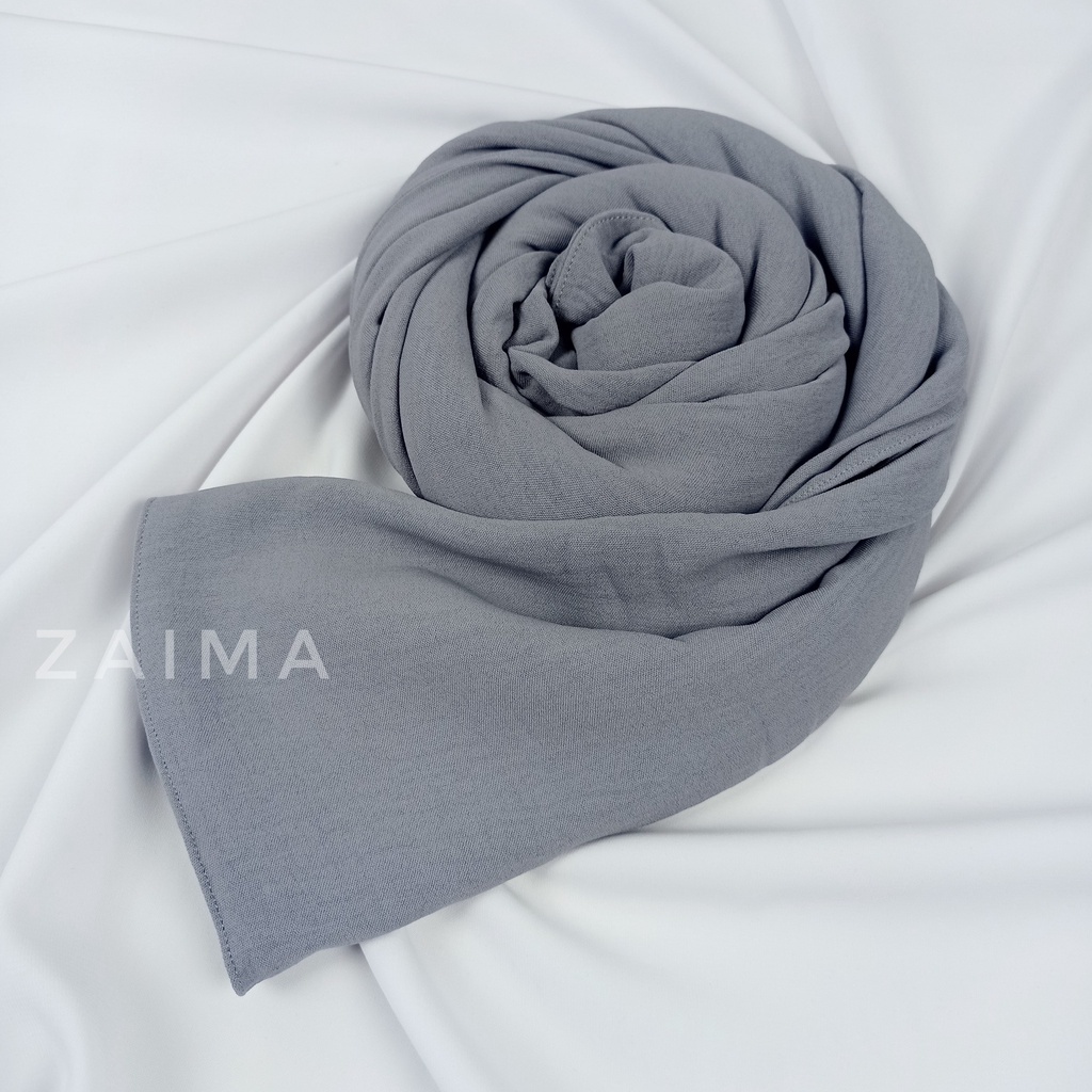 Jilbab Pasmina Crinkle | Kerudung Pasmina Crinkle | Pasmina Crinkle Jumbo 200x100 | Pashmina Katun Kusut | Pashmina Jumbo-Grey