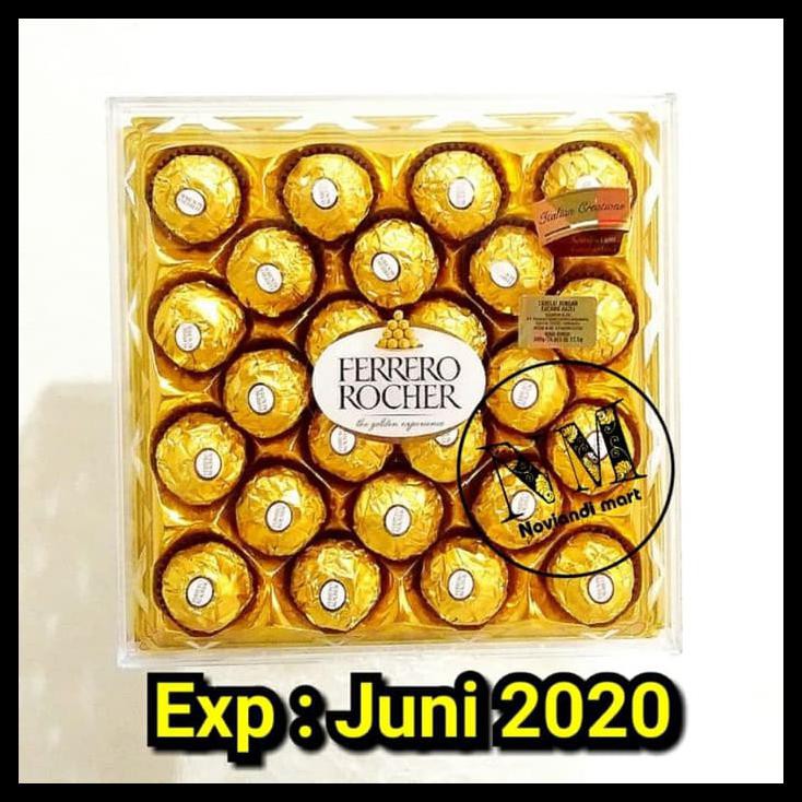 

TERLARIS! FERRERO ROCHER T24 ( ISI 24PCS ) COKELAT / FERERO T24 / FERRERO MURAH