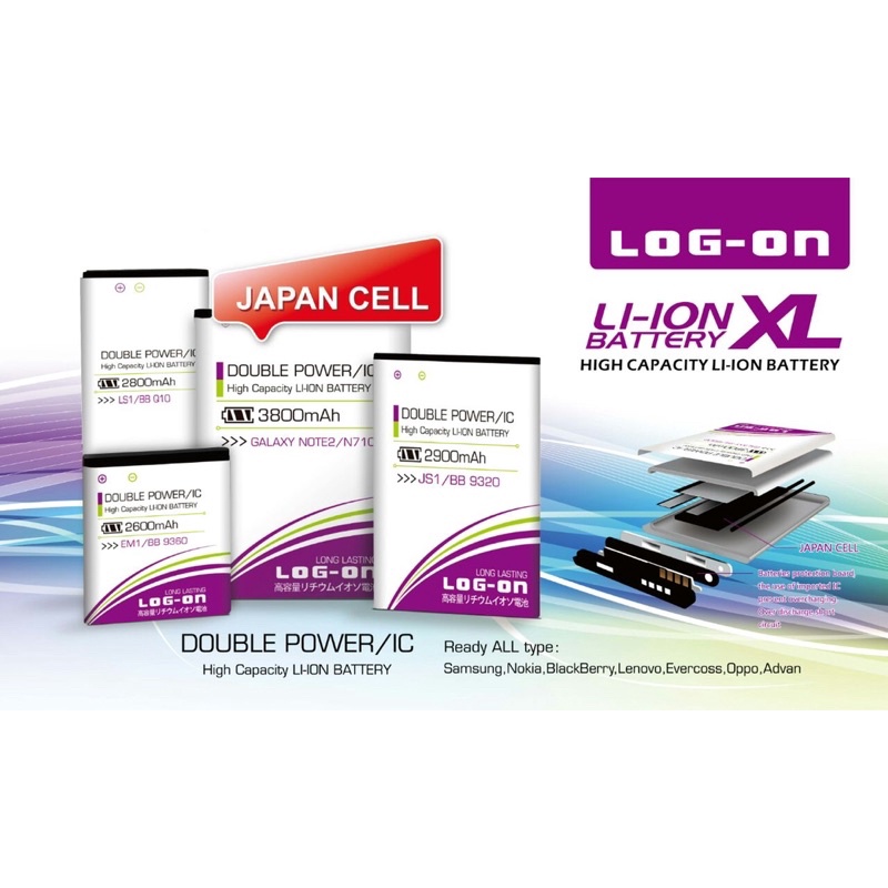 PROMO BATERAI LOGON MITO ALL TYPE ORIGINAL DOUBLE POWER 2ic