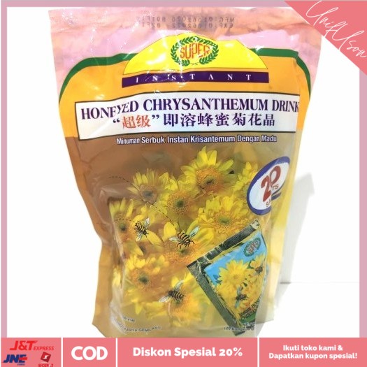 

⭐COD⭐ SUPER Honeyed Chrysanthemum Drink 20 Sachet / Teh Kembang Sachet