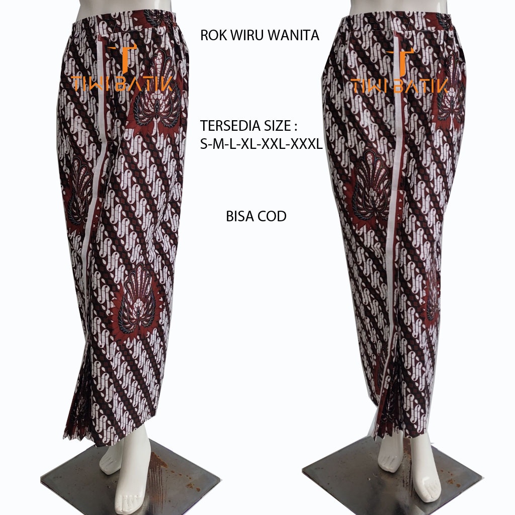 Rok Jarik Wiru Wanita Batik Motif Jogja Adat Jawa Tinggal Pakai