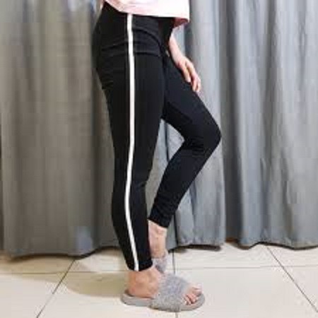 Legging Stripe/strip/list/line Jumbo Wanita BB Max 80kg / Legging Jumbo / Legging Super Jumbo