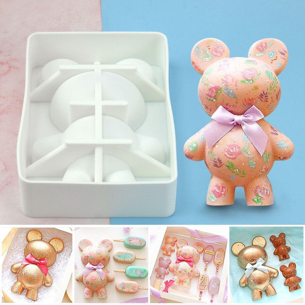 Suyo Cetakan Coklat / Jelly / Mousse Bentuk Beruang 3D Handmade