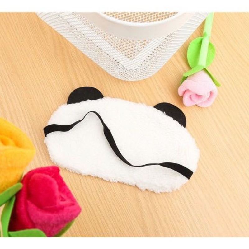 Penutup Mata Motif Karakter Panda Sleeping Eye Cover Cute Panda Kacamata Tidur Lucu