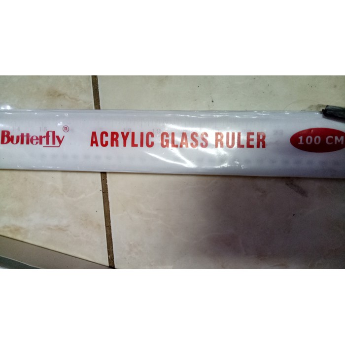 

penggaris akrilik 100 cm BUTTERFLY