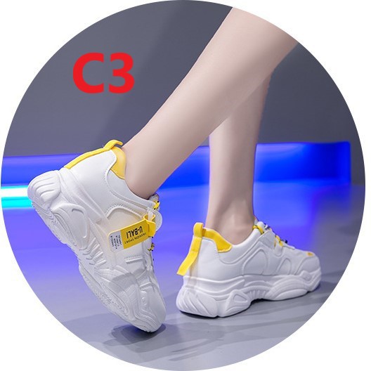 Sepatu Olahraga Wanita warna Putih versi Korea Sepatu Sneakers Cewek Sneaker Olahraga trendy SP-014