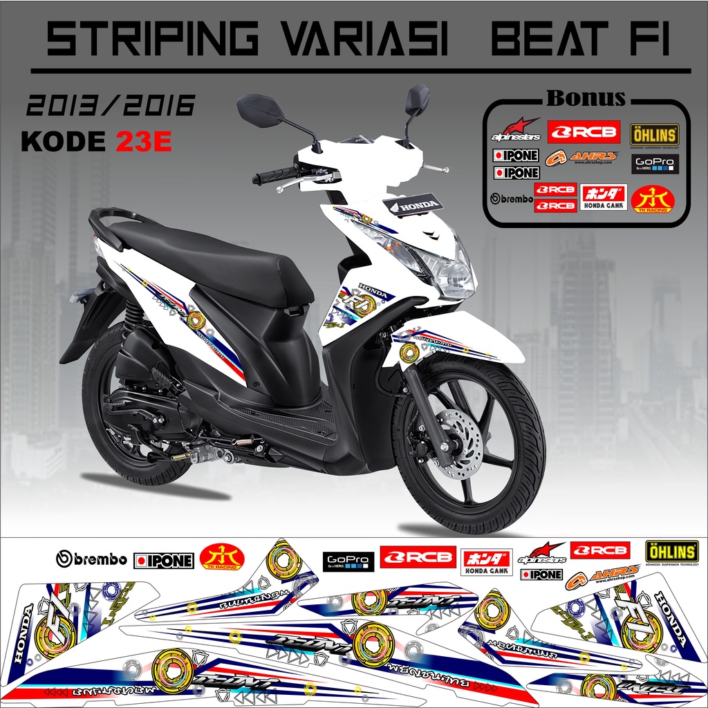 Striping Beat Variasi Stiker Beat Kode 23