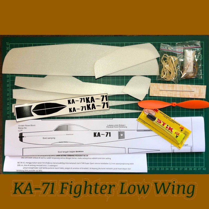 KIT PESAWAT TENAGA KARET KA71
